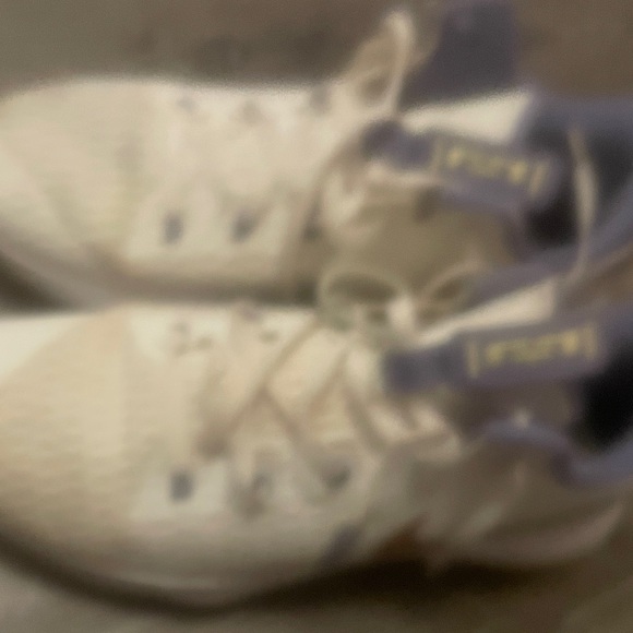 Nike Kids White and Purple Sneakers
